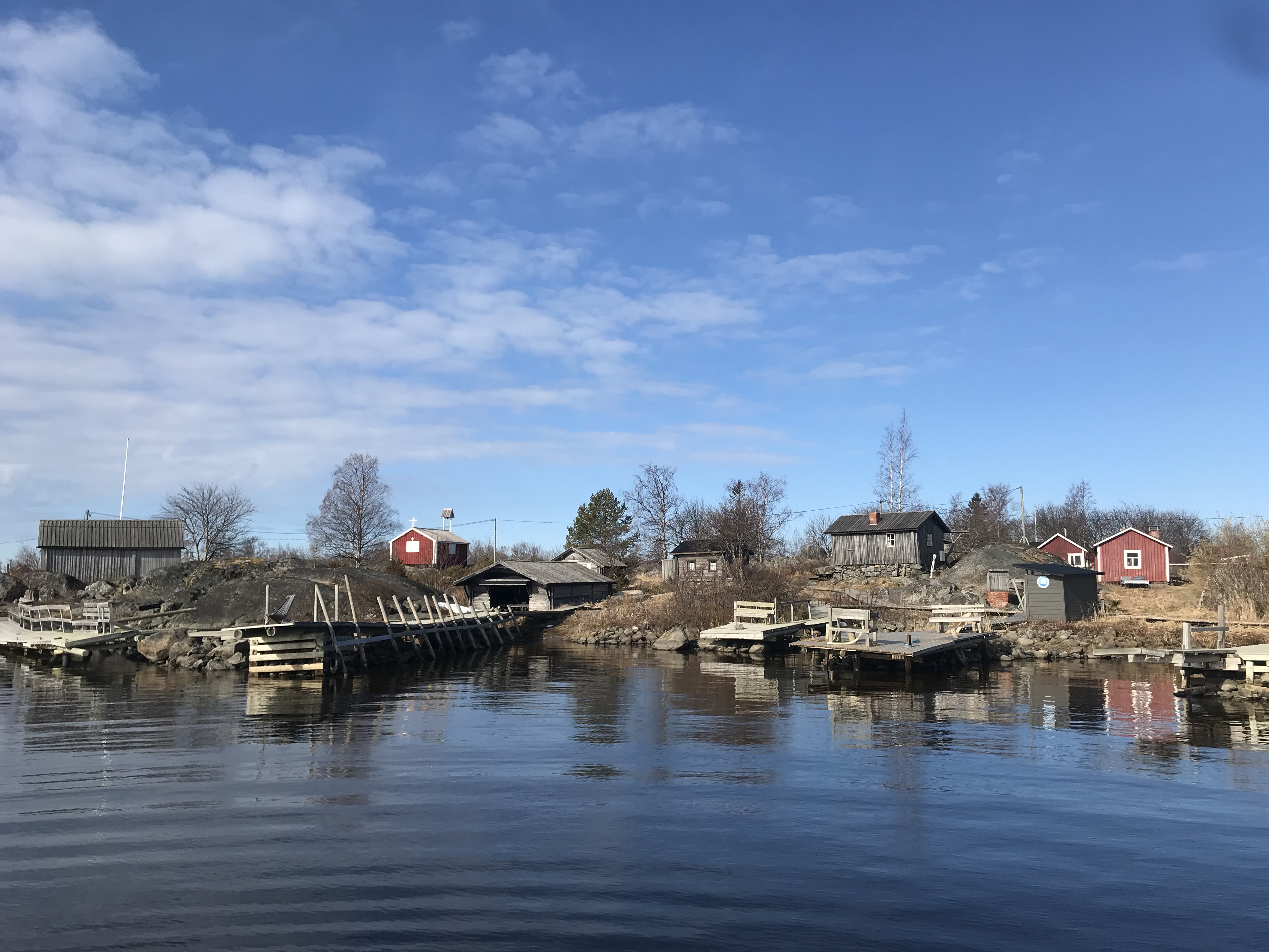 Vy över ön Tankar utanför Karleby.
